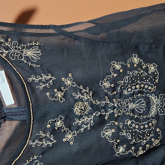 Sheer Embroidered Tank - Picture 2 of 4